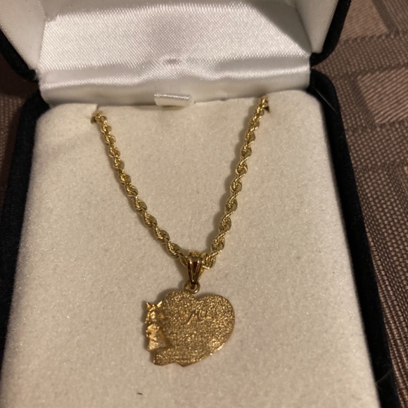 Brand new 14k Necklace and Charm - Picture 2 of 4